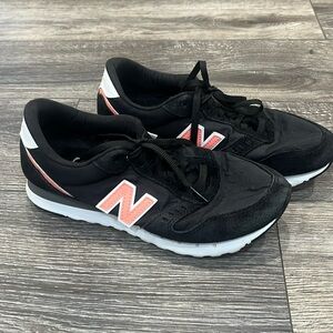 New Balance 311 Ortho Memory Sole Black and Coral Sneakers